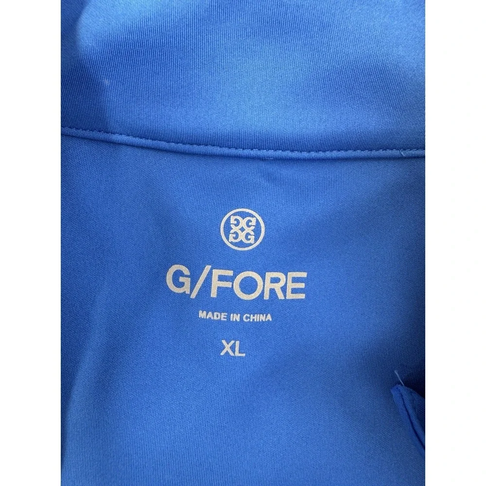 New G/Fore Golf Mens Exploded Camo Stretch Tech Vest Surf Blue‎ Pockets Size XL